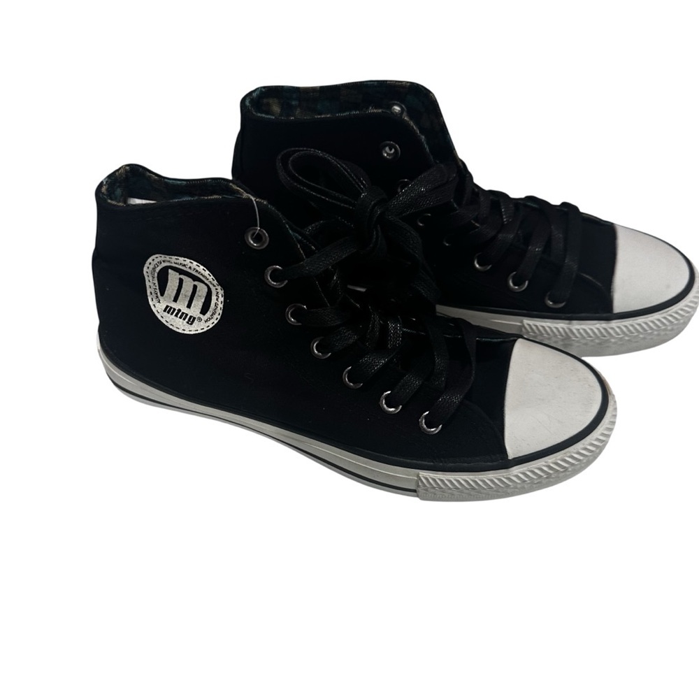 MTNG The Fest High-Top Canvas Sneakers Women’s EU 38 Black White